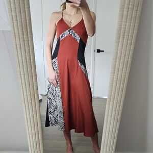 Trouve Color Block Dress Size XS